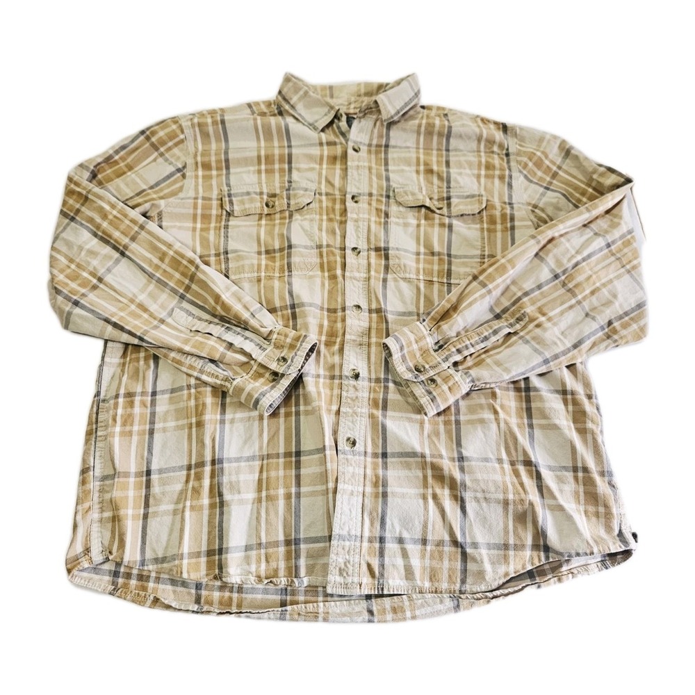 Vintage‎ Guide Series Shirt Hunting Fishing Work Shirt Made USA Mens 2XL